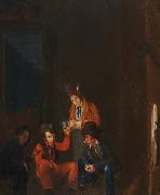John Wesley Jarvis The Lafitte Brothers in Dominique Yous Bar Spain oil painting artist